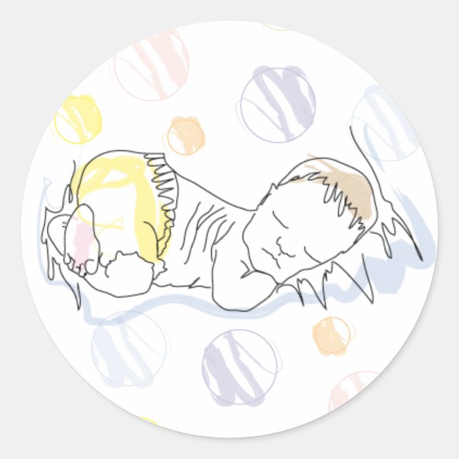 Sleeping baby sticker (Front)