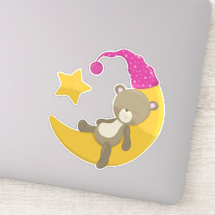 Sleeping Bear, Bear On The Moon, Cute Bear