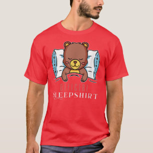 sleeping bear bear sleep hibernation sleep shirt b