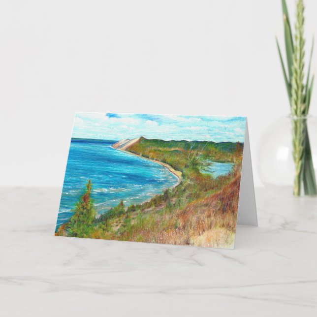 Sleeping Bear Dunes Lakeshore Michigan Beach Invitation (Front)