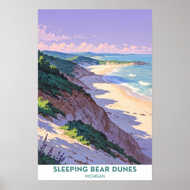 Sleeping Bear Dunes, Michigan, Beautiful Poster (Front)