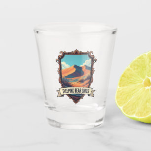 Sleeping Bear Dunes Michigan Travel Shot Glass