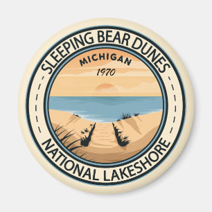 Sleeping Bear Dunes National Lakeshore Michigan Magnet