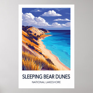 Sleeping Bear Dunes National Lakeshore Travel Poster