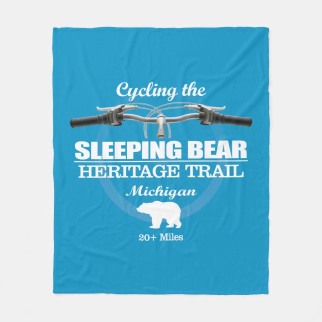 Sleeping Bear HT (H2) Fleece Blanket (Front)