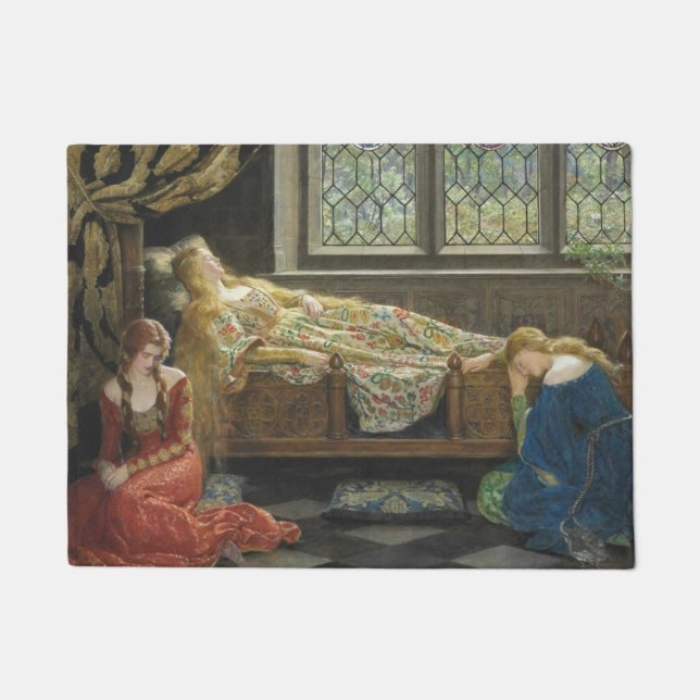 Sleeping Beauty (by John Collier) Doormat (Front)