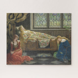 Sleeping Beauty (by John Collier) Jigsaw Puzzle