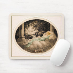 Sleeping Beauty by Louis Icart Mouse Pad