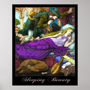 Sleeping Beauty by Walter Crane Poster