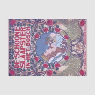 Sleeping Beauty, Cover Art, Van Caspel Tissue Paper