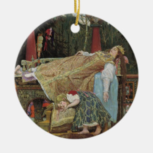 Sleeping Beauty in the Pavilion Ceramic Ornament
