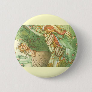 Sleeping Beauty Princess, Vintage Fairy Tale 6 Cm Round Badge