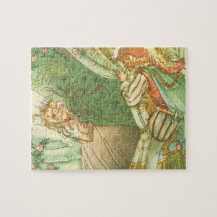 Sleeping Beauty Princess, Vintage Fairy Tale Jigsaw Puzzle