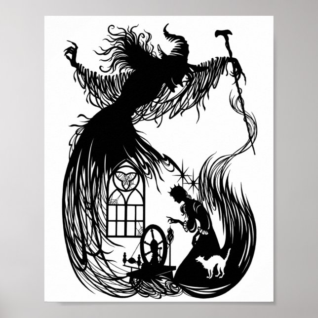 Sleeping Beauty & the Wicked Witch Poster (Front)