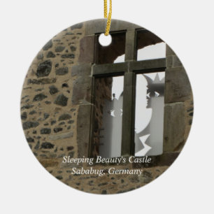 Sleeping Beauty's Castle Ceramic Tree Decoration