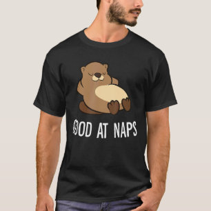 Sleeping Beaver Good At Naps Napping Beaver Pajama T-Shirt
