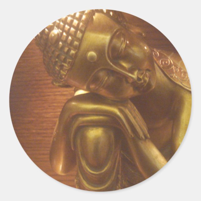 Sleeping Buddha Classic Round Sticker (Front)