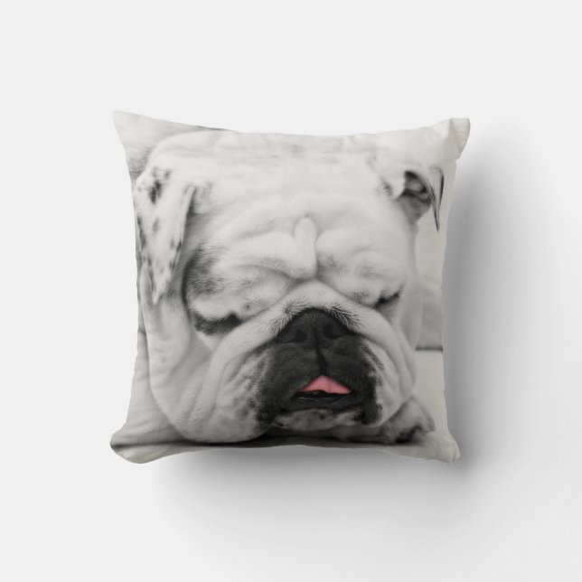 Sleeping Bulldog Cushion (Front)