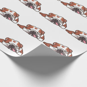 Sleeping Bulldog Wrapping Paper