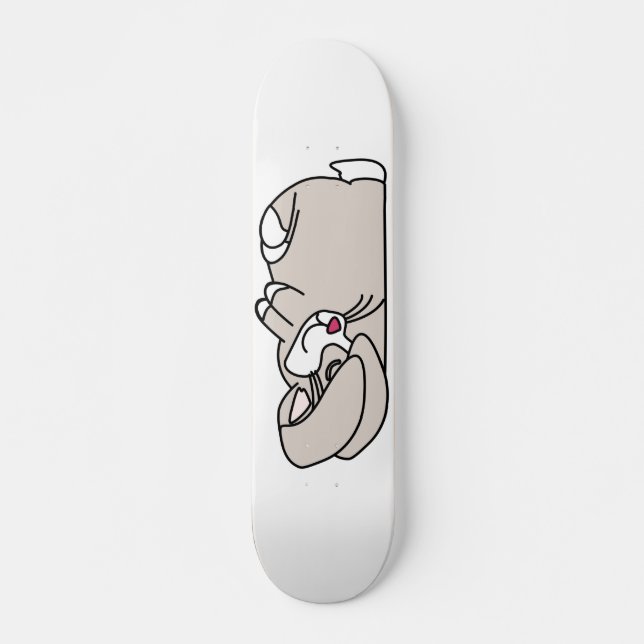 Sleeping Bunny Skateboard Deck (Front)