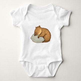sleeping Capybara Sleepybara Baby Bodysuit