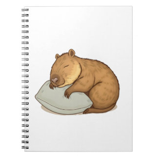 sleeping Capybara Sleepybara Notebook