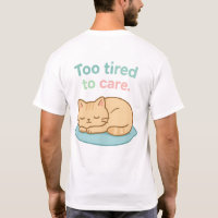 Sleeping cartoon cat curled on a blue cushion