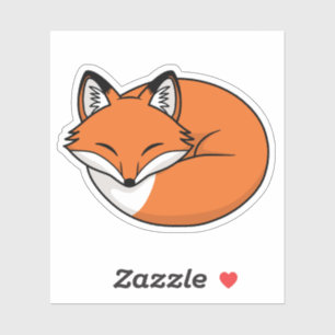 Sleeping Cartoon Fox