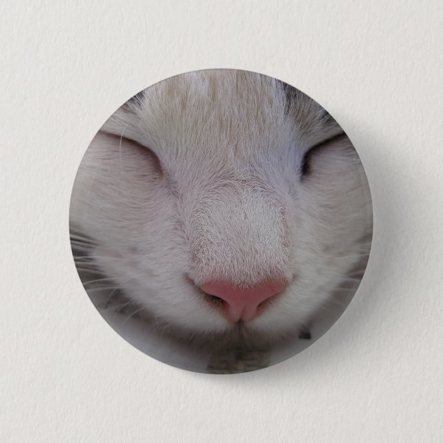 Sleeping Cat 6 Cm Round Badge (Front)