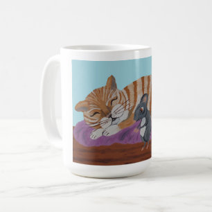 Sleeping Cat and Sneaky Mice Mug