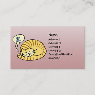 Sleeping Cat Business Card