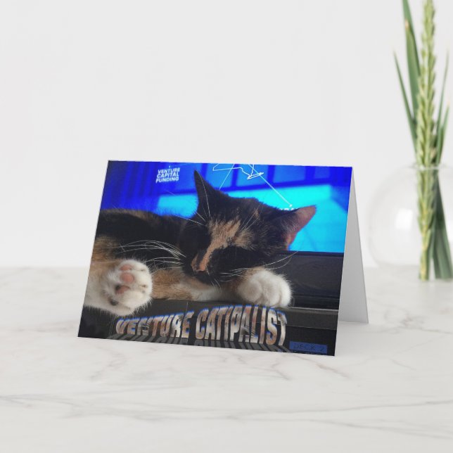 Sleeping Cat Card (Front)