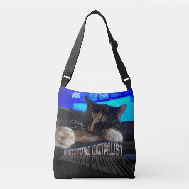 Sleeping Cat Crossbody Bag (Front)