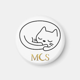 Sleeping Cat Felix Calypso's Heart Magnet