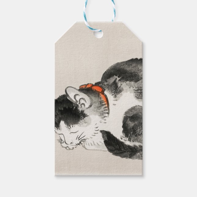 Sleeping Cat Gift Tags (Front)