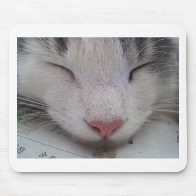 Sleeping Cat Mouse Pad (Front)