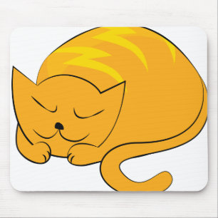 Sleeping Cat Mouse Pad