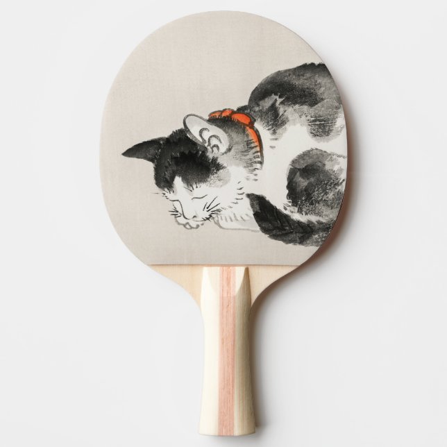 Sleeping Cat Ping Pong Paddle (Front)