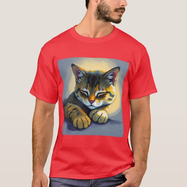 Sleeping cat T-Shirt (Front)