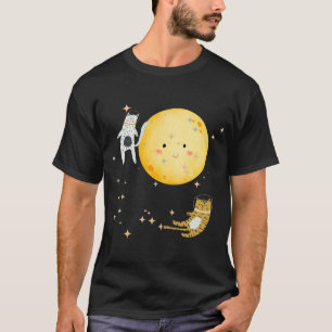Sleeping cats and the moon T-Shirt