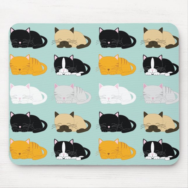 Sleeping Cats Mouse Pad (Front)