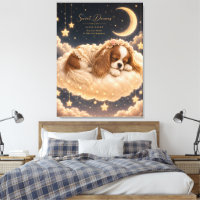 Sleeping Cavalier King Charles Spaniel on Cloud Be