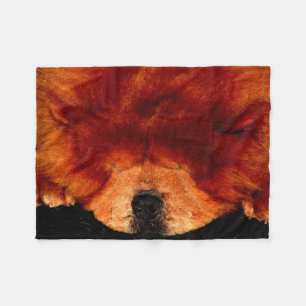 Sleeping Chow Chow fbcna Fleece Blanket