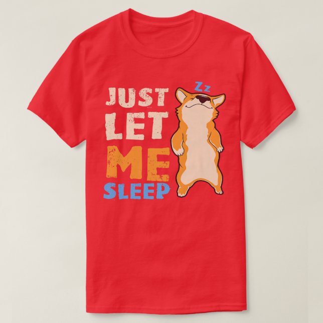 Sleeping Corgi Dog, Sleepshirt, Pajamas1375 T-Shirt (Design Front)