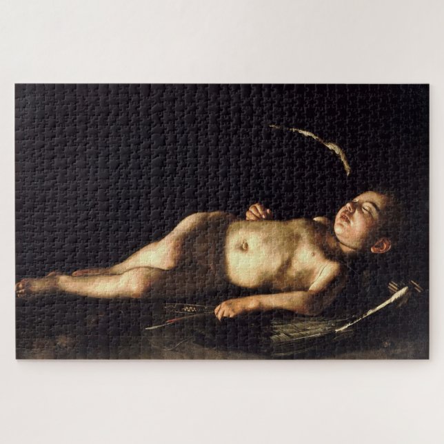 Sleeping Cupid (1608) by Caravaggio Jigsaw Puzzle (Horizontal)