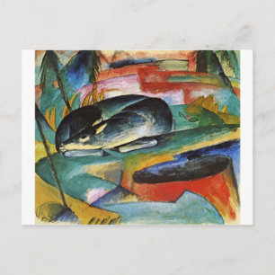 Sleeping Deer by Franz Marc Postcard