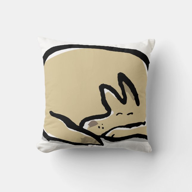 sleeping dog cushion (Front)