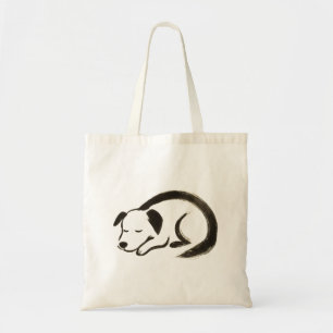 Sleeping Dog – Ink Brush Comfort on Tote Bag