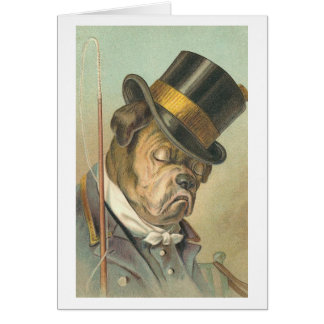 "Sleeping Dog" Vintage Illustration