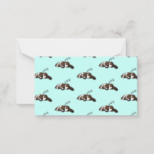 Sleeping Dog ZZZ Cocker Spaniel Pet Owner Animals Card